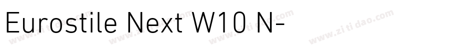 Eurostile Next W10 N字体转换